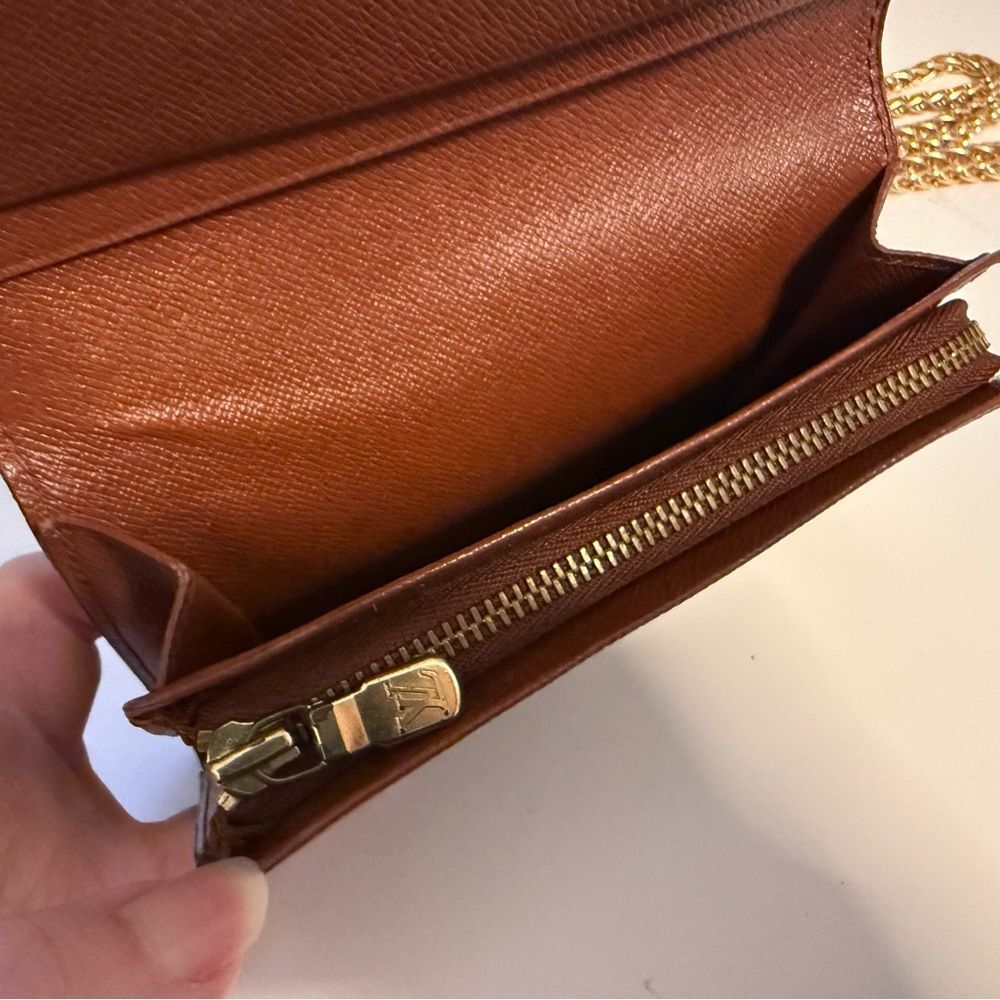 Louis Vuitton Tresor wallet in Monogram free Gold Chain - Picture 11 of 14